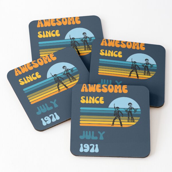 Item preview, Awesome since July 1971 | Born July 1971 | Made in July 1971 | Legend since July 1971 | Birthday Gift for 51 year old mom dad grandma grandpa | Vintage Retro 70s Birthday gift idea designed and sold by Saffire6.