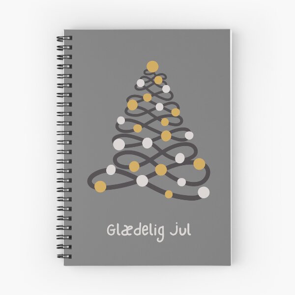 Item preview, Glædelig Jul (happy Christmas in Danish) Julekort Christmas tree Danish Christmas  designed and sold by Pommallina.
