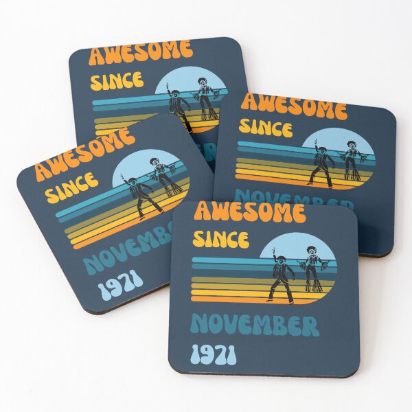 Item preview, Awesome since November 1971 | Born November 1971 | Made in November 1971 | Legend since November 1971 | Birthday Gift for 51 year old mom dad grandma grandpa | Vintage Retro 70s Birthday gift idea designed and sold by Saffire6.