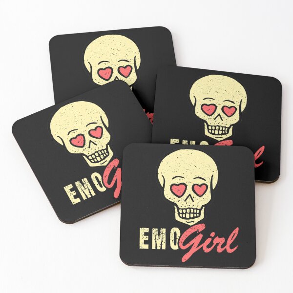 Artikelvorschau, Emo Girl Pink Skull Emo Retro Goth Music Teens Emotional entworfen und verkauft von Countrysmart.