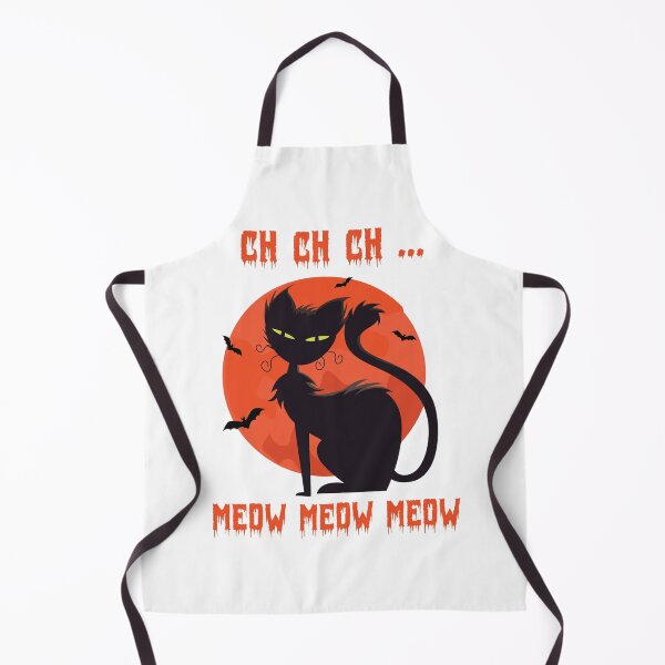 Item preview, Ch Ch Ch ... Meow Meow Meow Scary Halloween Cat Funny Design designed and sold by Hamza Gourram.