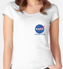 I Need My Space Women's Fitted Scoop T-Shirt