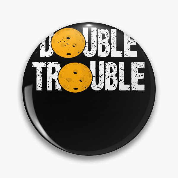 Item preview, Pickleball Funny Vintage Retro Double Trouble Team Spirit Fan designed and sold by Countrysmart.