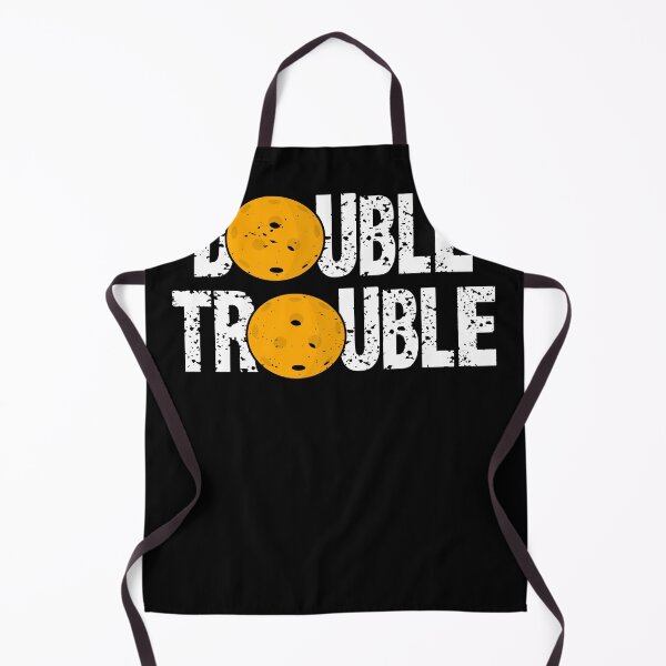 Item preview, Pickleball Funny Vintage Retro Double Trouble Team Spirit Fan designed and sold by Countrysmart.