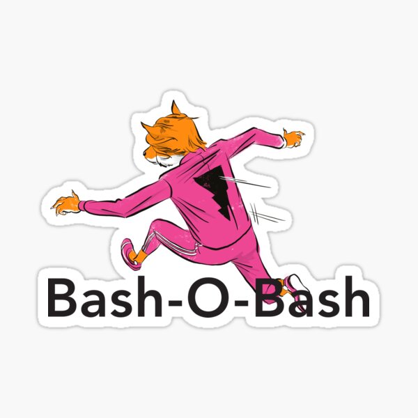 Bash-O-Bash! (with Fast Fox, Fox Racer) Sticker