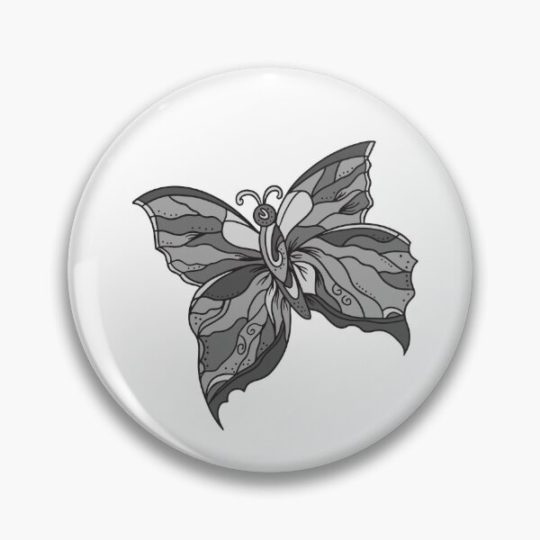 Item preview, Grey Themed Butterfly 2 designed and sold by Meggie-moos.