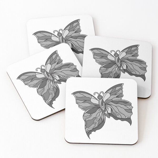 Item preview, Grey Themed Butterfly 2 designed and sold by Meggie-moos.