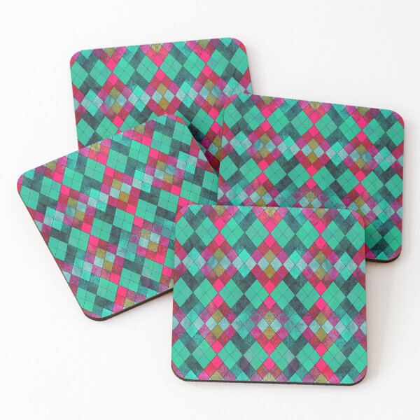 Item preview, Red and Green Geometric Argyle Plaid Gingham Diamond Pattern designed and sold by PatternMama.
