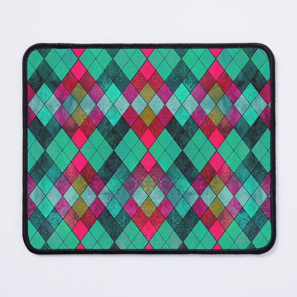 Item preview, Red and Green Geometric Argyle Plaid Gingham Diamond Pattern designed and sold by PatternMama.