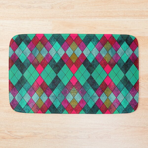 Item preview, Red and Green Geometric Argyle Plaid Gingham Diamond Pattern designed and sold by PatternMama.
