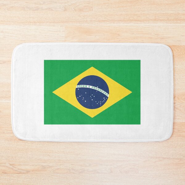 Item preview, Brazil Flag - Bandeira do Brasil (Small on White) designed and sold by STUDIO-72.