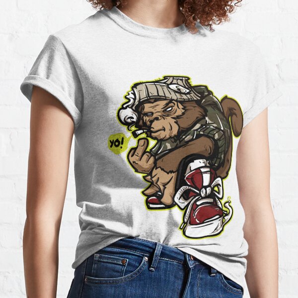 Hip Hop Grafity Monkey' Unisex Baseball T-Shirt