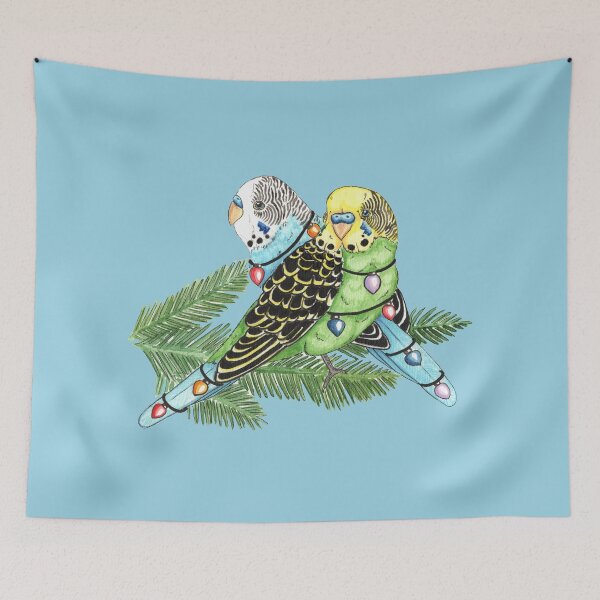 Item preview, Christmas Budgies designed and sold by WolfySilver.