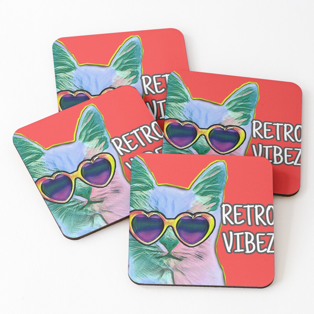 Item preview, Coasters (Set of 4) designed and sold by RetroPalmTree.