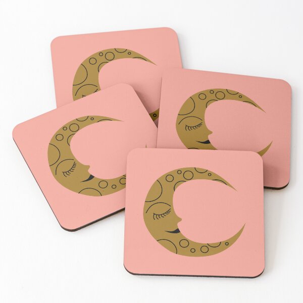 Item preview, Enchanted - Moon - Pink designed and sold by Carrie Cantwell Art.