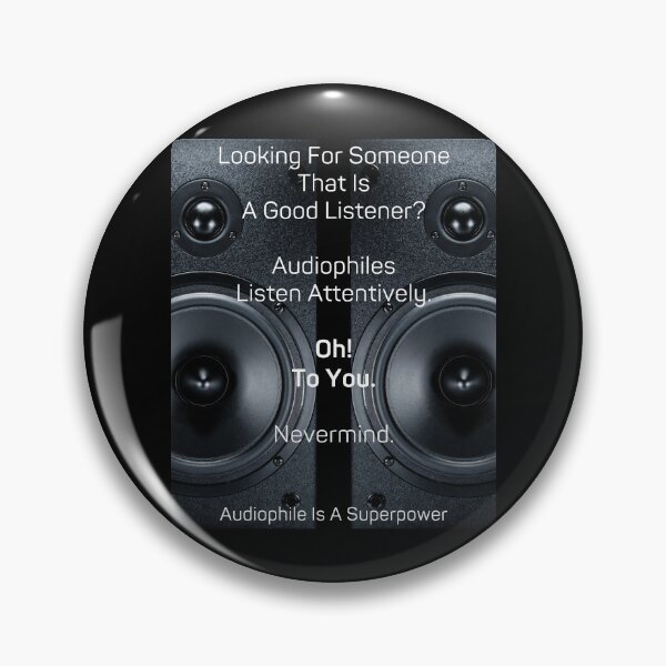 Item preview, Audiophiles Listen Attentively 01 White Text designed and sold by TWMBDesigns.