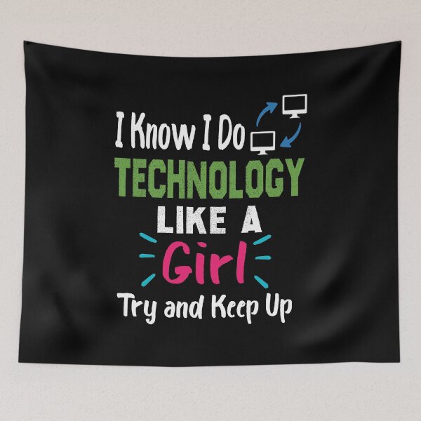 Item preview, Girl who loves technology, Funny quotes design or sarcastic designed and sold by Mac Store.
