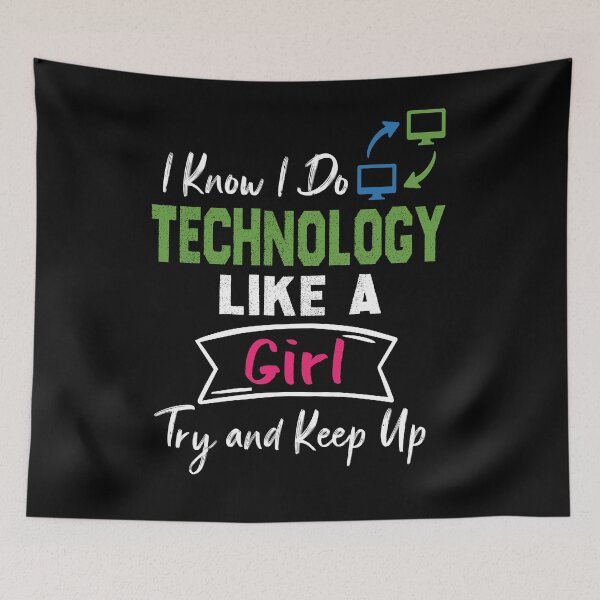 Item preview, Girl who loves technology, Funny quotes design or sarcastic designed and sold by Mac Store.
