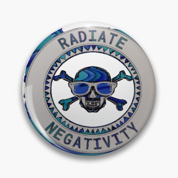 Item preview, Radiate Negativity ripped Skull Surf skater gothic by LowEndGraphics 2022  designed and sold by LowEndGraphics.