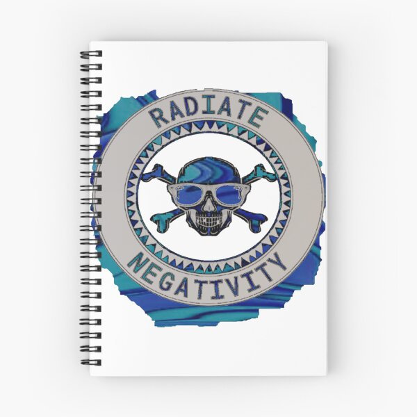 Item preview, Radiate Negativity ripped Skull Surf skater gothic by LowEndGraphics 2022  designed and sold by LowEndGraphics.