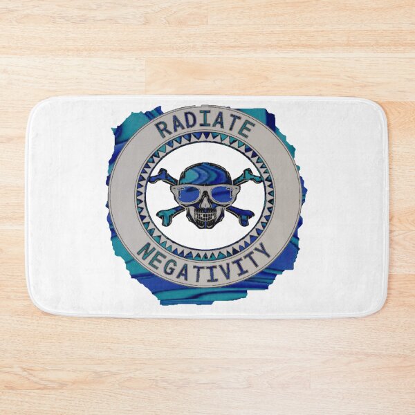 Item preview, Radiate Negativity ripped Skull Surf skater gothic by LowEndGraphics 2022  designed and sold by LowEndGraphics.