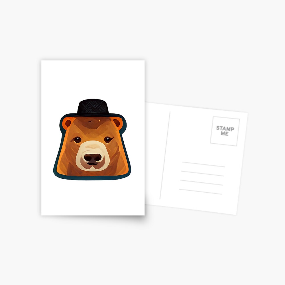 Dog wif Bear Hat Sticker for Sale by RoyalChump