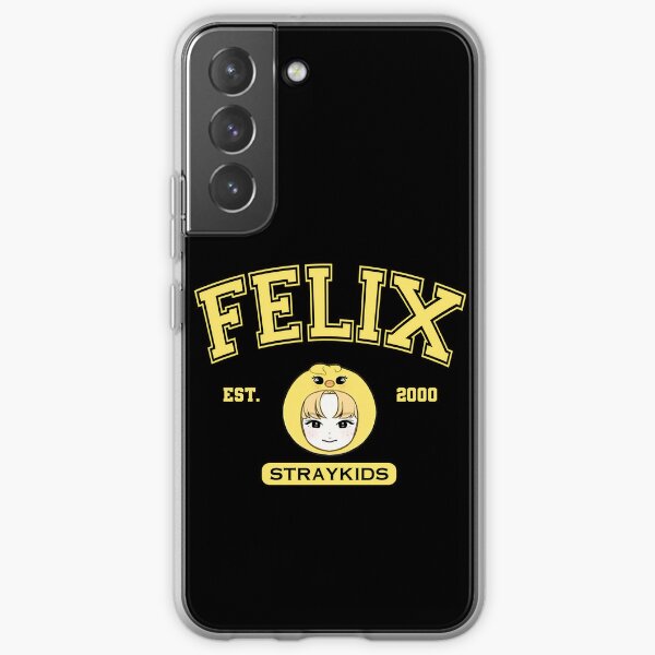  Phone Case Stray Kids Felix Yellow Wood Compatible with iPhone  11 12 13 14 Pro Max Mini XR SE 2022 7 8 X Xs 6S Plus for Samsung S21 S22 S23