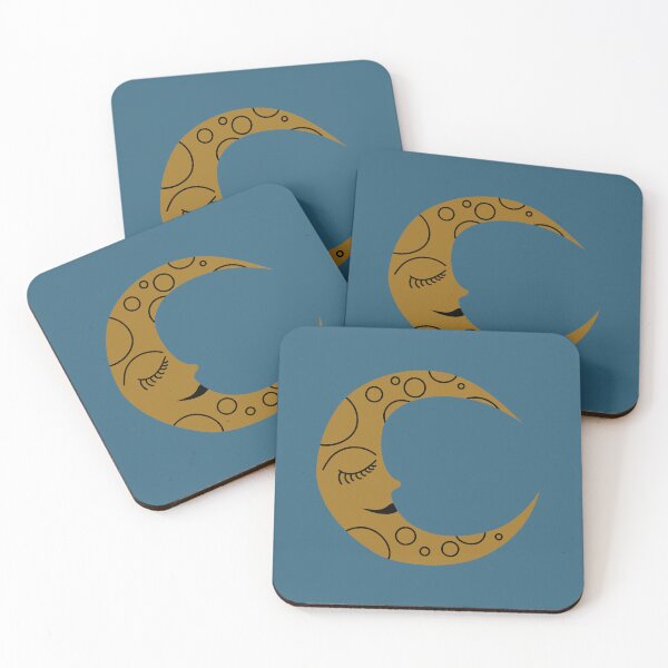 Item preview, Enchanted - Moon - Blue designed and sold by Carrie Cantwell Art.
