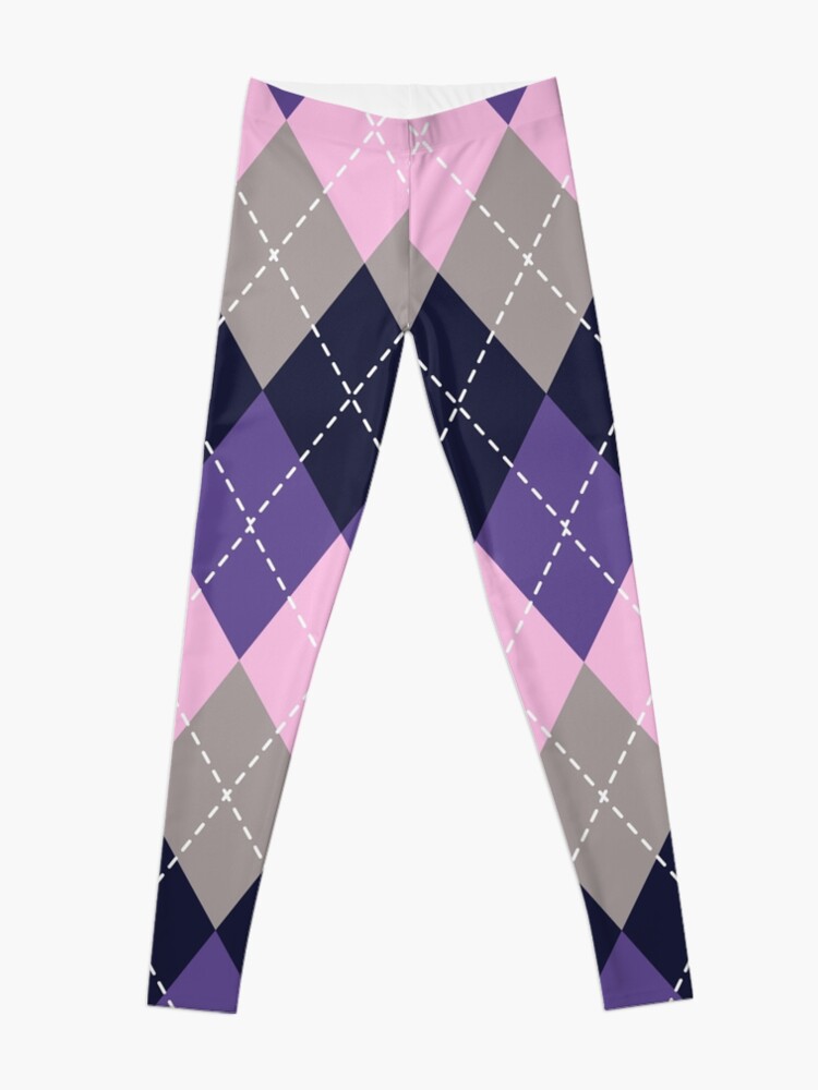 Geometric Argyle Plaid Gingham Diamond Pattern Leggings for Sale