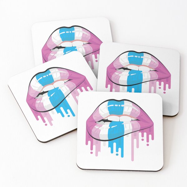 Item preview, Lip Bite Femboy Sissy Wimp LGBTQ Pride Lips   designed and sold by KinchCorsetShop.