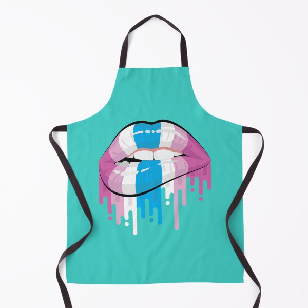 Item preview, Lip Bite Femboy Sissy Wimp LGBTQ Pride Lips designed and sold by KinchCorsetShop.