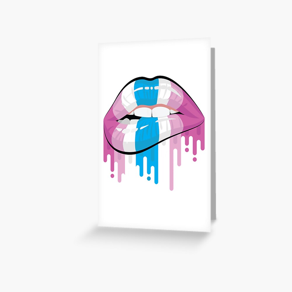 Lip Bite Femboy Sissy Wimp LGBTQ Pride Lips  Greeting Card for Sale by  KinchCorsetShop | Redbubble