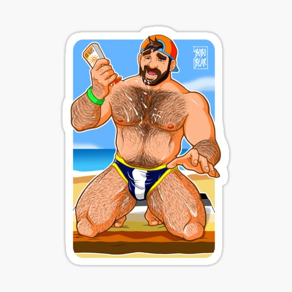 ADAM LIKES SUN LOTION Sticker