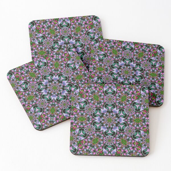 Item preview, tropical blooming forest with decorative flowers mandala designed and sold by Pepita Selles.