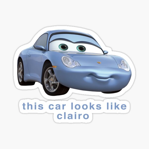 This car looks like clairo Sticker
