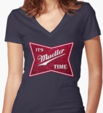 Müller-Zeit - Glitter Shirt mit V-Ausschnitt