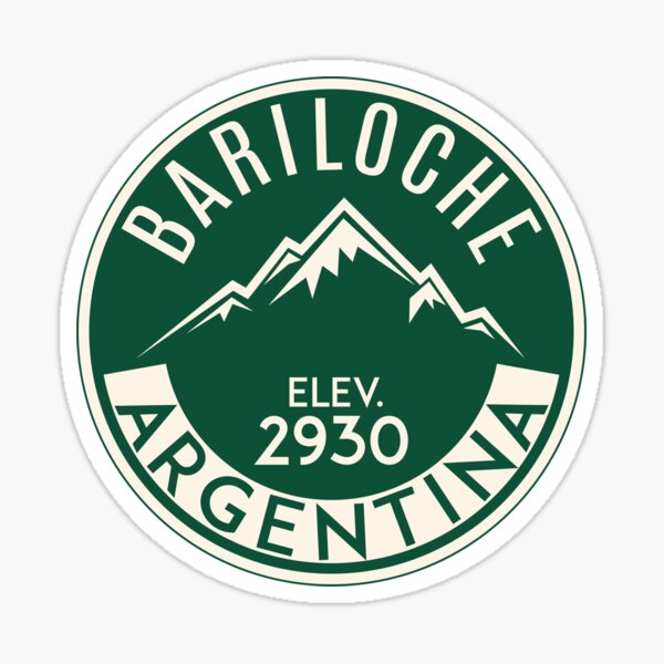ESQUÍ BARILOCHE ARGENTINA APRES SKI MOUNTAINS Pegatina