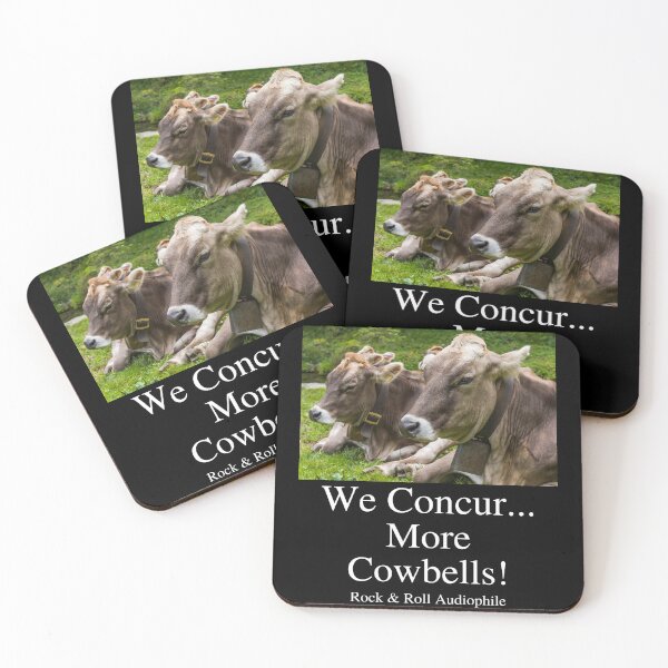 Item preview, We Concur. More Cowbells! 01 White Text designed and sold by TWMBDesigns.