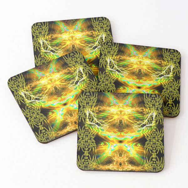 Item preview, Golden Annunaki Angel Fire designed and sold by Discordant Dreams Art.