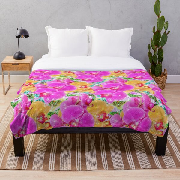 Aperçu de l'œuvre Motif printanier vif avec des fleurs et des papillons éclatants créée et vendue par BeInTouch.