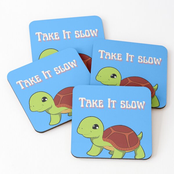 Item preview, Take It Slow Turtle Pun designed and sold by CreationsByMS20.