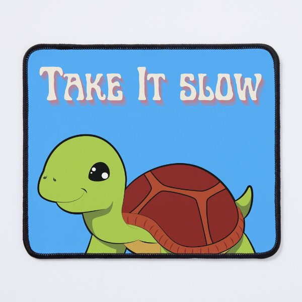 Item preview, Take It Slow Turtle Pun designed and sold by CreationsByMS20.