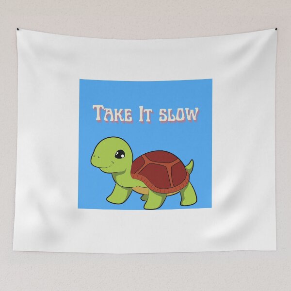 Item preview, Take It Slow Turtle Pun designed and sold by CreationsByMS20.