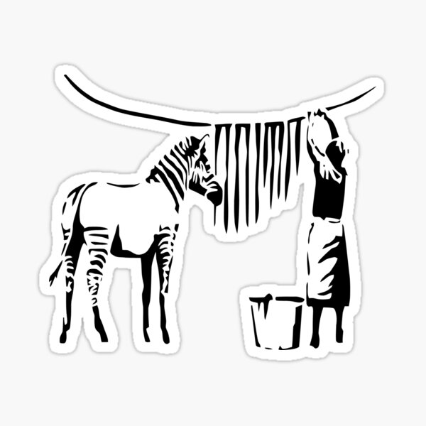Item preview, Banksy Zebra designed and sold by belugastore.