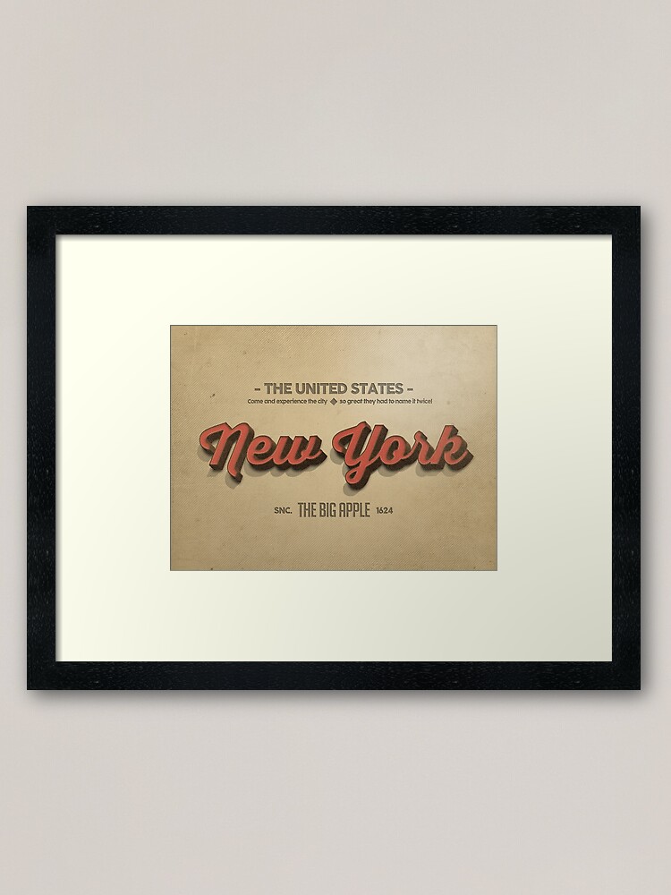 Alternate view of Vintage New York 1 Framed Art Print