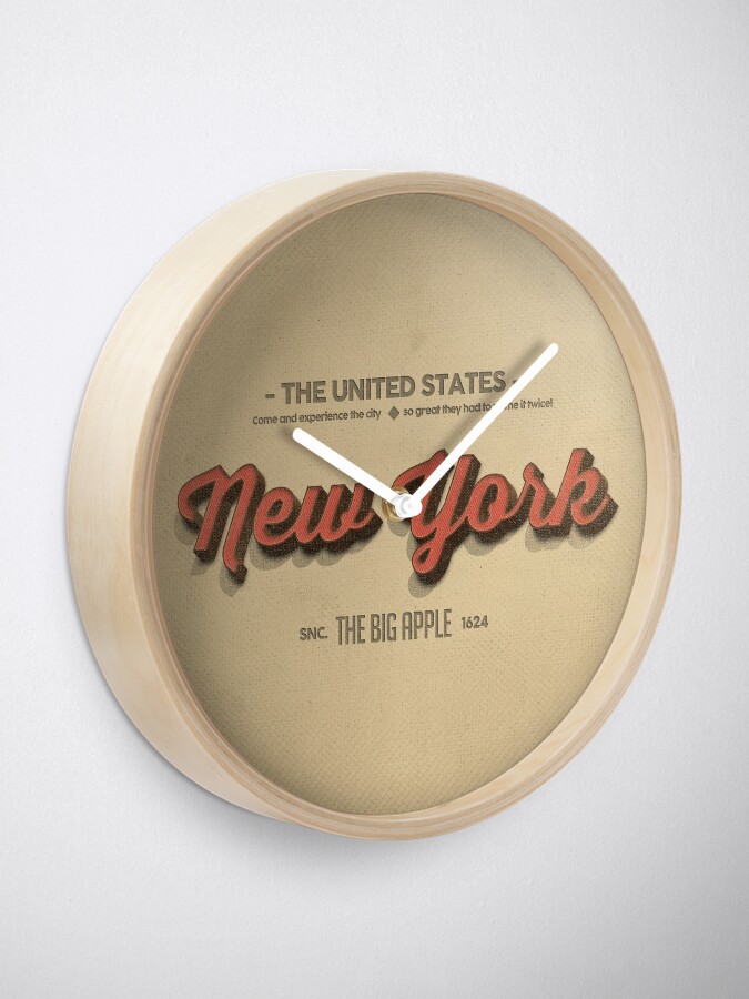 Alternate view of Vintage New York 1 Clock