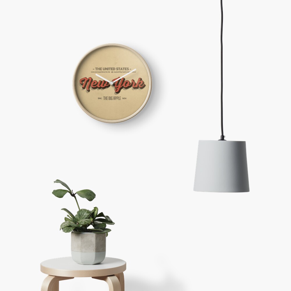 Vintage New York 1 Clock