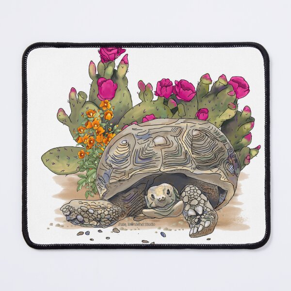 Item preview, Mojave Desert Tortoise with Cactus designed and sold by Julie Townsend.