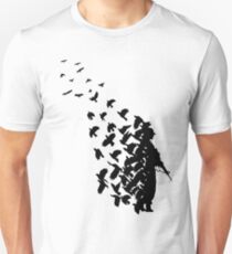 Banksy Vögel Slim Fit T-Shirt