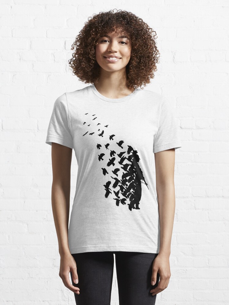 Alternate view of Banksy Birds Essential T-Shirt
